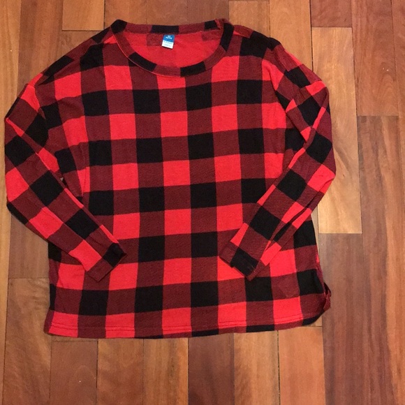 Womens Buffalo Plaid Long Sleeve Shirt - Picture 5 of 5